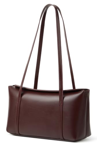 Image of Slouchy PU Leather Hobo Bags Women Retro Trendy Underarm Shoulder Bag Cute Crescent Crossbody Purses Travel Tote Handbag 2026