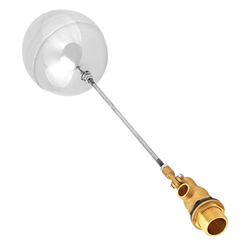 BRRNOO Vanne à Flotteur pour Réservoir d'eau, Vanne à Flotteur pour Réservoir d'eau avec Joint en Caoutchouc G3/4DN20 Capteur ' à Filetage Mâle en Acier Réglable pour les Mesures de Niveau de