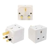 HomeBerg 2 Way Double Plug Adaptor - Multi Plugs Extension Sockets Adapter - UK 3 Pin Socket Extensions 250V 13 Amp - Power Extender Multiplug Block for Kitchen, Office, PC, TV, Indoor Lighting - Image 4