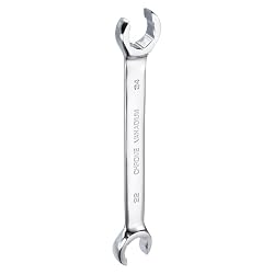 HARFINGTON Flare Nut Metric Wrench 22mm x 24mm High Carbon Steel Mirror Polished Chrome Plating Metric Wrench for DIY Hand-making Automotive Repairs and Household Maintenance