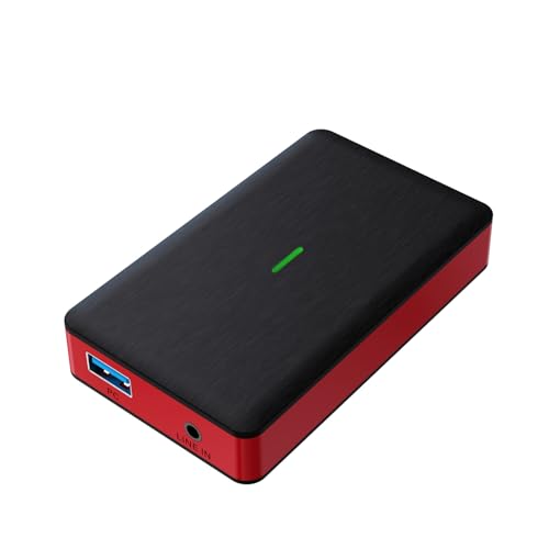 YUEHISY Carte de Capture Vidéo HDMI 4K, Entrée 2160p60, Sortie en Boucle HD, Enregistreur 1080p60, USB Plug and Play, Double Entrée Audio, pour Caméra de...