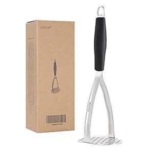 GWCLEO aardappelstamper, keukenstamper van dik roestvrij staal, spiegelgepolijst en niet lassen, aardappelpers met…