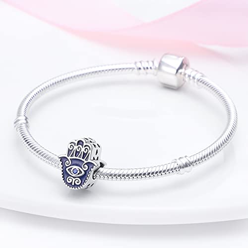 Parmuz 925 Sterling Silver Charms for Bracelets and Necklaces Glass Butterfly Star Moon Cute Cat Lucky Bracelet Charm Beads Aesthetic Peandant for woman4