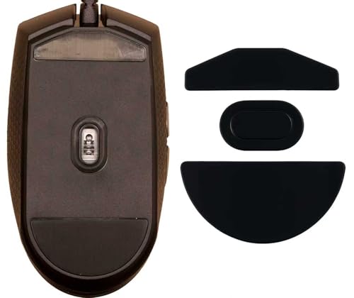 Mouse Skates Feet for Corsair Katar Pro/Corsair Katar Pro XT Ultra-Light Gaming Mouse PTFE Feet Pads (Black)