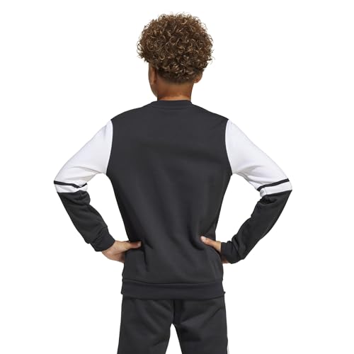 adidas Unisex Kinder Squadra25 Sweat Crew Kids Sweatshirt, Black/White, 5-6 Years – Ansicht 2