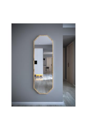 Safir Meşe 6 Gen Dekoratif Boy Aynası 40X120, Meşe