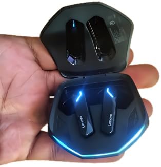 Lenovo GM2 Pro Wireless Earbuds Bluetooth 5.3 Low Latency HD Call, Dual Mode Gaming Headset with Mic (Black)