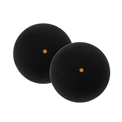 Homyl 2 Peças Bolas De Squash Dot Amarelo Borracha De Qualidade Sem Marca Genérica