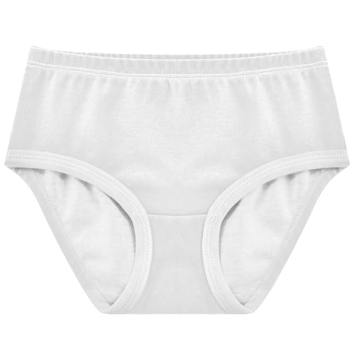 Joisal White Gray Color Little Girl Panties Girls Underwear Toddlers Cotton Durable Briefs Undies Kids 2t