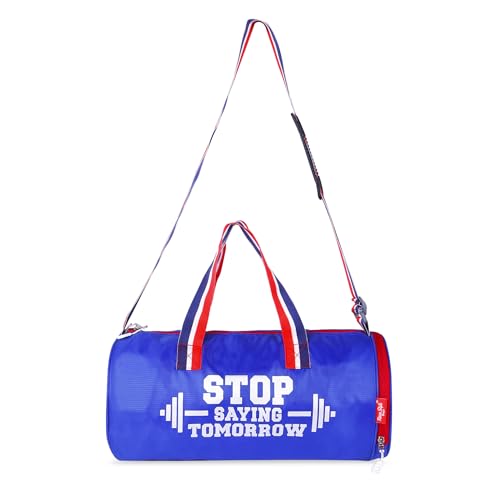 Image of Unisex Duffle Bag Gym Bag Workout Duffle Athletic Duffle Bag Gender-Neutral Gym Bag(Blue & Red)
