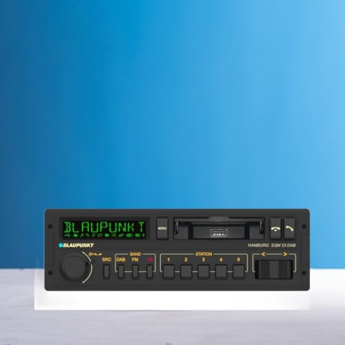 Blaupunkt Hamburg SQM 23 DAB, 1-DIN Autoradio, Youngtimer-Design, DAB+, Bluetooth, Freisprecheinrichtung, USB, Lenkradfernbedienung, Sub-Out, Variocolour, 4x50 Watt, 12V