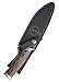 Gil Hibben Tundra Hunter Fixed Blade Knife – 420 HC Stainless Steel Blade, CNC Machined G10 Handle Scales, Stainless Steel Pommel – Rugged Hunting Knife for Outdoorsmen - 11” Overall
