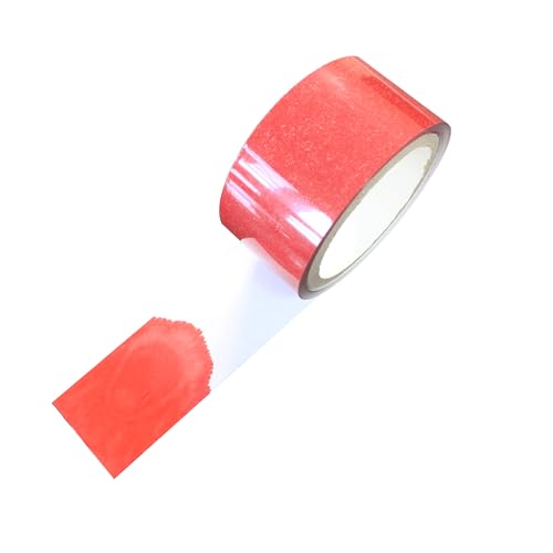Image of - 1 Roll 2 inch x 10 Yards White Water Contact Indicator Tape for Warranty Void Instruction in Electronics Repair (6 Mil Thick Printable, Turn Red When Contact Water, Model: 0201) | Model 0201, Ultra-Thin 6 Mil, Printable and Die Cuttable, Top Quality with UL-969 Compliant, for Electronics Repair Warranty