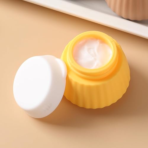 Image of Silicone Snack Containers with Lids, Leakproof Reusable Food Storage Cups, BPA-Free Lunch Boxes for Kids & Adults, Travel & Picnic Use (Round)