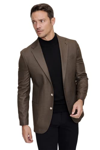 Blazer TRMRVN100432 Bonamaison marron taille 58 pour homme style business casual