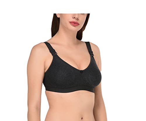 Image of Viral Girl Women's Wire-Free Cotton Hosiery Bra | Non-Padded, Full Coverage, Adjustable Straps | Soft Comfortable Innerwear with Hook & Eye Closure for Everyday Use