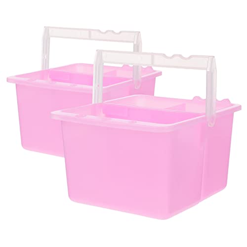 ARTIBETTER Paint Brush Washer Sturdy Plastic Painting Buckets Artist Brush Basins Mix Clean Handle-Enhanced