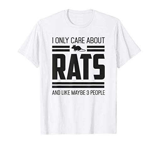 Only Care About Rats Pet Rat or Mouse Maglietta