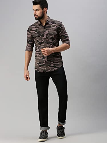 Image of Peppyzone Men's Regular Fit Cargo Shirt