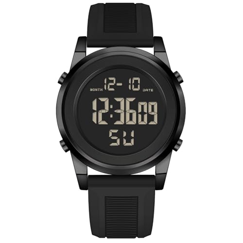 MONDISOLT Military Silver Waterproof Sports Wrist Watches for Men Digital Tactical Mens Sport...