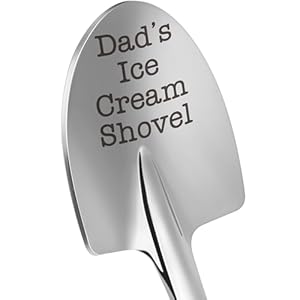 Fathers Day Father Gifts for Dad Daddy Father-in-Law Grandpa, Dad Birthday Gift from Daughter Son Father’s Day Papa Grandfather Husband Brother Uncle, Funny New Bonus Step Dads Ice Cream Shovel Spoon