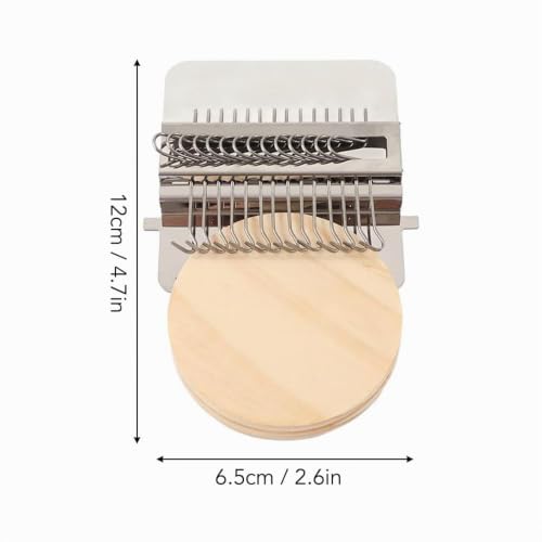 Alnicov Mini métier à Tisser de réparation pour débutants, Outil de Bricolage pour Tricoter Rapidement, réparer des Jeans, des Chaussettes (14 Crochets) – vue 4