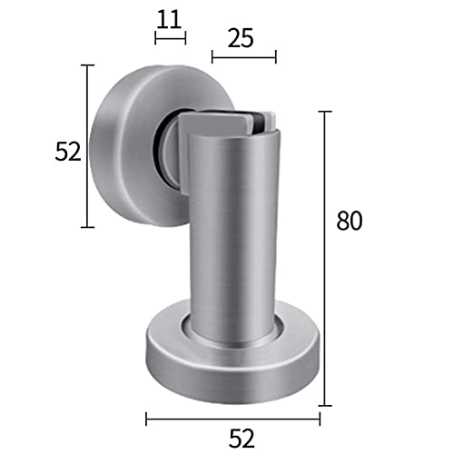 Butée de porte design en acier inoxydable à finition brossée - 3