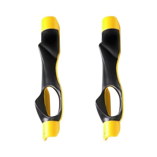Eoslcusmvl 2X Golf Training Aid Golf Clubs Swing Grip Trainer Left Right Hand Practice Aid Yellow