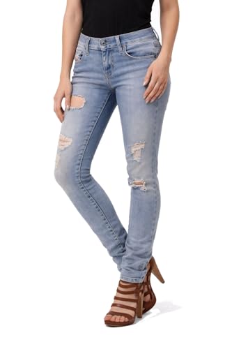 Jean Diesel Grupee R51Y8 femme pantalon denim skinny bleu délavé