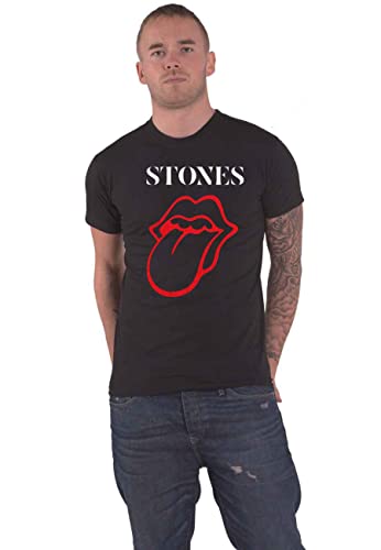 The Rolling Stones T Shirt Sixty Classic Vintage Tongue Nouveau Officiel Homme - Les Beatles, Paul McCartney, John Lennon, RIngo Starr, George Harrison The Rolling Stones T Shirt Sixty Classic Vintage Tongue Nouveau Officiel Homme