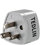 4 Boîte de TEDLIN Adaptateur universel de prise de voyage aux États-Unis/Canada 3 Pin Grounded Type I Plug pour l'Australie, la Chine, l'Argentine, Fidji et la Nouvelle-Zélande et plus