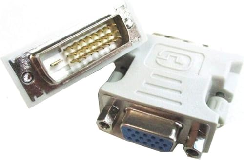 Image of Tobo VGA Adapter DVI-I 24+1 Male to VGA 15 Pin Female Adapter Supports 1080P Full HD for Computer, PC Host, Laptop, Graphics Card to HDTV, LG HP Dell Monitor and Projector TD-523H