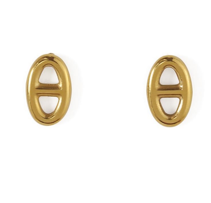 LJFCBWWY Pendientes Minimalistas, Pendientes Femeninos Huecos De Forma Japonesa, Pendientes