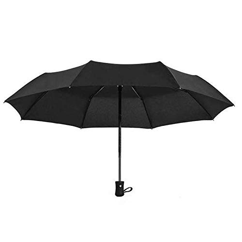 Parapluie pliant entièrement automatique pour hommes d'affaires et voyage en couleur noire