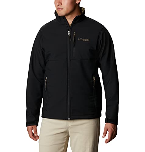 Columbia Men's Phg Ascender Softshell Jacket, Black/Rt Edge, Large #TOP9