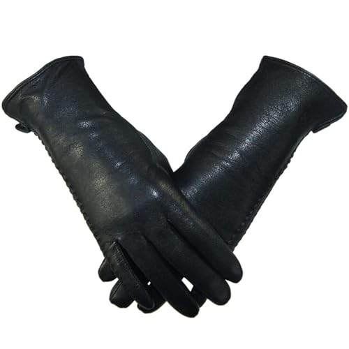Guantes térmicos táctiles de mujer forrados de terciopelo grueso para invierno 6