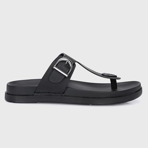 Image of Centrino Men's Cushion Sliders /Slippers | PU Padding on The Footbed | Bounce Back Technology | Comfortable & Lightweight | Waterproof & Everyday Flip Flops for Gents (7328)