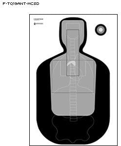 TQ-19 TARGET PLUS ANATOMY & CENTER MASS SCORING 50 PACK