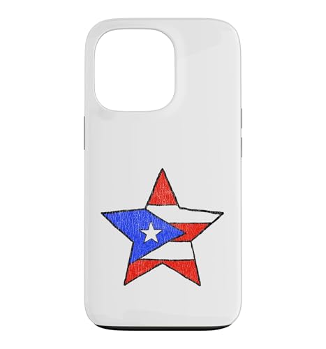Puerto Rico Flag Retro Star Distressed Vibe Logo �X�}�z�P�[�X iPhone 13 Pro �p