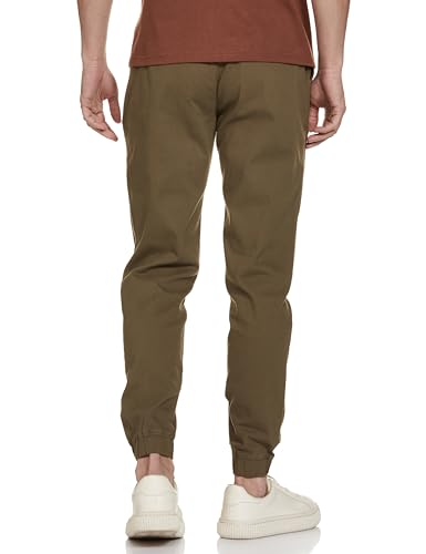 Image of FYLTR Men's Taper Fit Stretch Cotton Joggers with Elasticated Waistband & Drawstrings