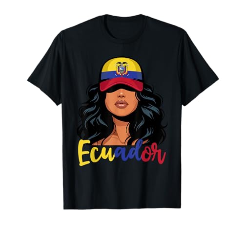 Fille équatorienne Drapeau de l'Équateur Fière Ecuatoriana Femmes T-Shirt
