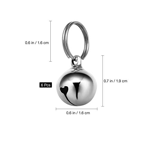 image for UKCOCO Pet Collar Pendant-6PCs Cat Collar Bells Copper Bell Training C