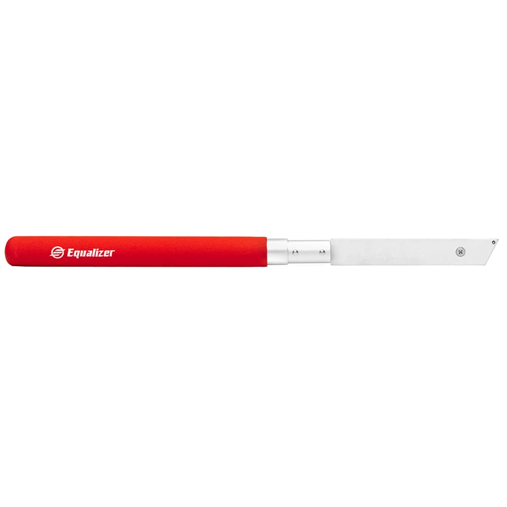 Telescopic Cutting Long Knife with Utility Blade Cuts Urethane ALK230,Red