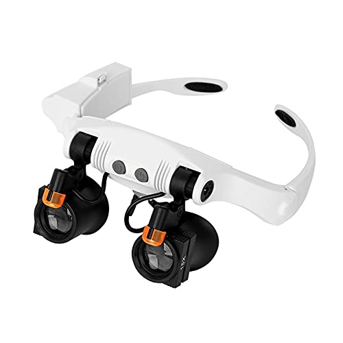 Loupes pour les yeux à éclairage dual chaud froid et lentilles amovibles