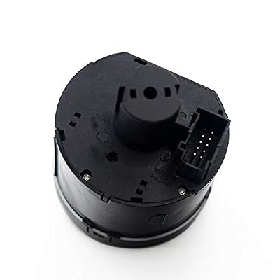 RuiWen VW006 Headlight Switch Knob w/Rear Fog Light Foglamp Compatible with 2004-2013 VW Golf 2005-2013 Jetta, 2005-2014 Passat B6 CC Golf MK5 MK6 Rabbit