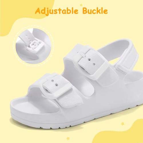 Image of Toddler Girls Boys Sandals Adjustable Buckle EVA Slipper Sandals With Hook Loop Back Strap