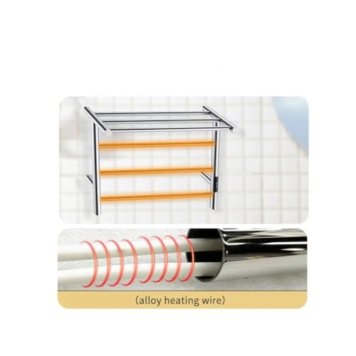 Sèche-serviettes électrique mural programmable 220V avec thermostat - 5