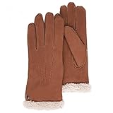  Gants cuir femme - Cognac - Taille Large