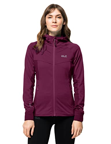 Jack Wolfskin Damen Hydro gitter fleece W Jacke, Wild Berry, L EU