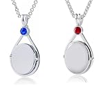 Aidenn H20 Just Add Water Necklace Set H2o Locket Mermaids Pendant, Personalized Amulet for Pictures Gift for Women Teenage Girls